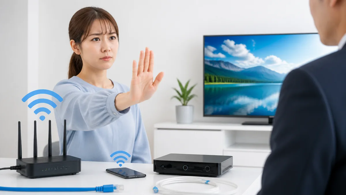NURO光の訪問営業を受けたらどうする？最初に押さえる結論の解説画像