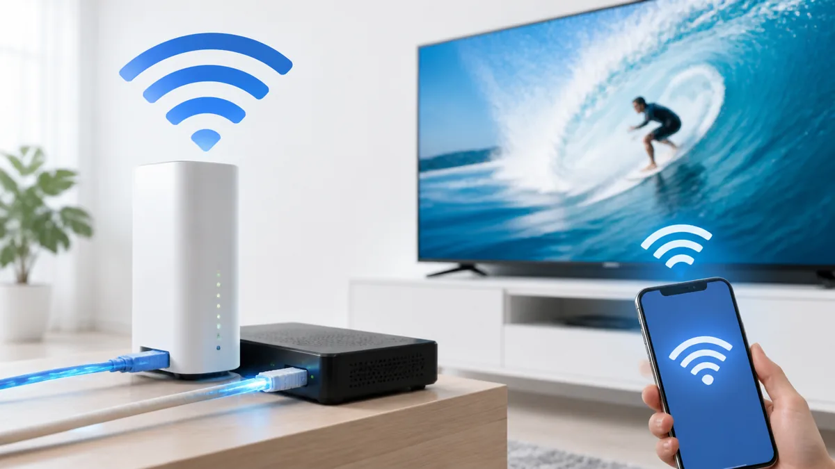 J:COMが夜に遅いとき、ルーター設置場所と機器の見直しで速度を上げる方法の解説画像