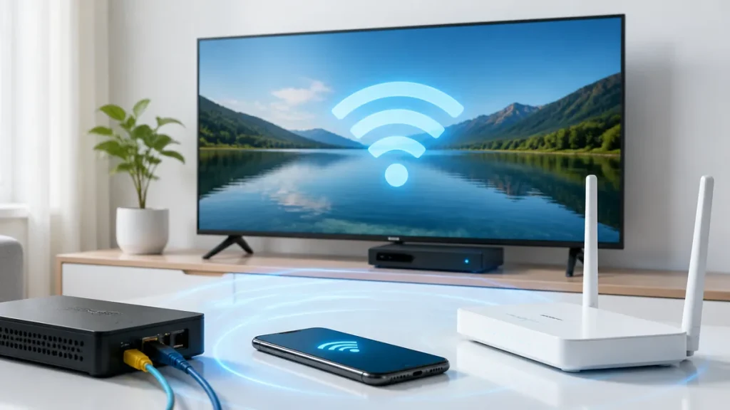 テレビのwifi接続を5分で完了｜機器別の設定手順とつながらない時の対処法6つのアイキャッチ画像
