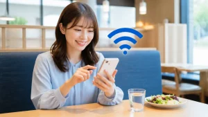 すかいらーくのワイファイは無料で使える？接続方法と60分制限・安全に使うコツのアイキャッチ画像