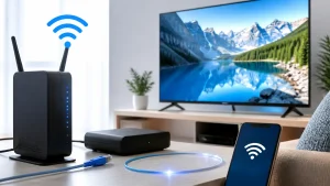 インターネットにテレビを接続する方法は5つ｜有線・無線の手順と繋がらないときの対処法のアイキャッチ画像