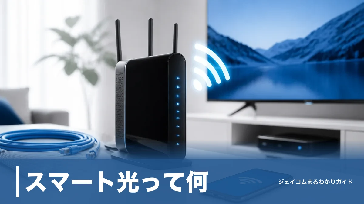 スマート光って何?月額料金・速度の実態とJ:COMとの違いを5分で全解説のアイキャッチ画像