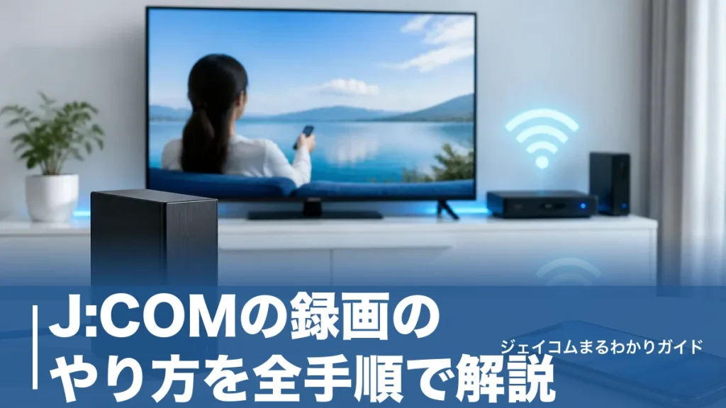 J:COMの録画のやり方を全手順で解説｜外付けHDDの接続から予約・スマホ視聴までのアイキャッチ画像