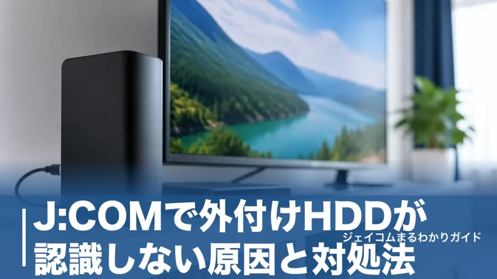 J:COMで外付けHDDが認識しない原因と対処法｜初期化前の注意点と機種別の対応条件のアイキャッチ画像