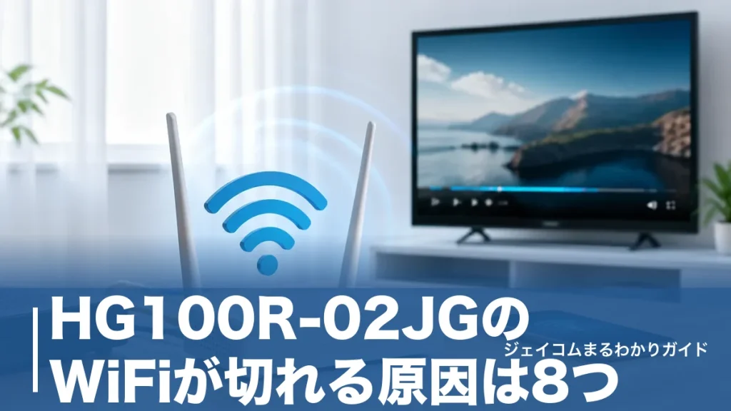 HG100R-02JGのWiFiが切れる原因は8つ｜自分で試せる改善策と設定手順を全解説のアイキャッチ画像