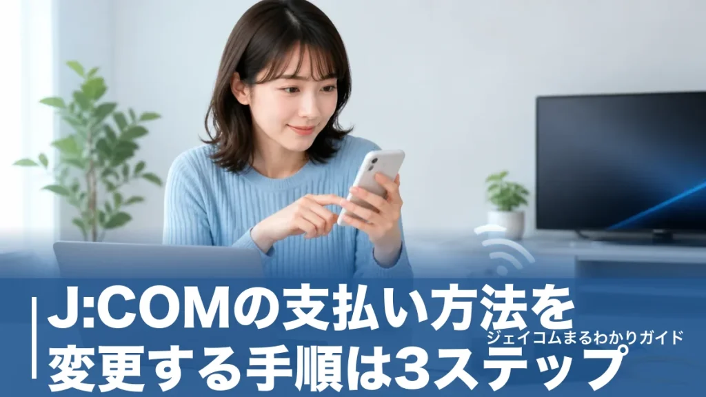 J:COMの支払い方法を変更する手順は3ステップ｜クレカ↔口座振替の切替と反映時期の注意点のアイキャッチ画像