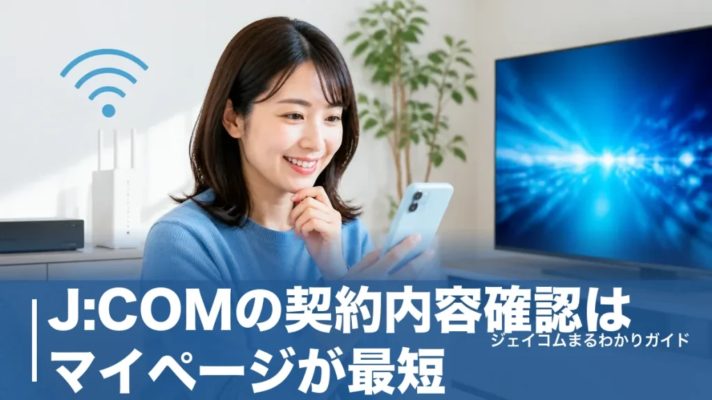 J:COMの契約内容確認はマイページが最短｜4つの入口と見落としがちな7項目のアイキャッチ画像