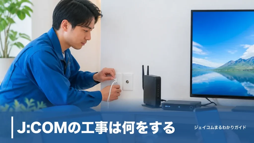 J:COMの工事は何をする？費用47,520円が実質0円になる仕組みと当日の流れのアイキャッチ画像