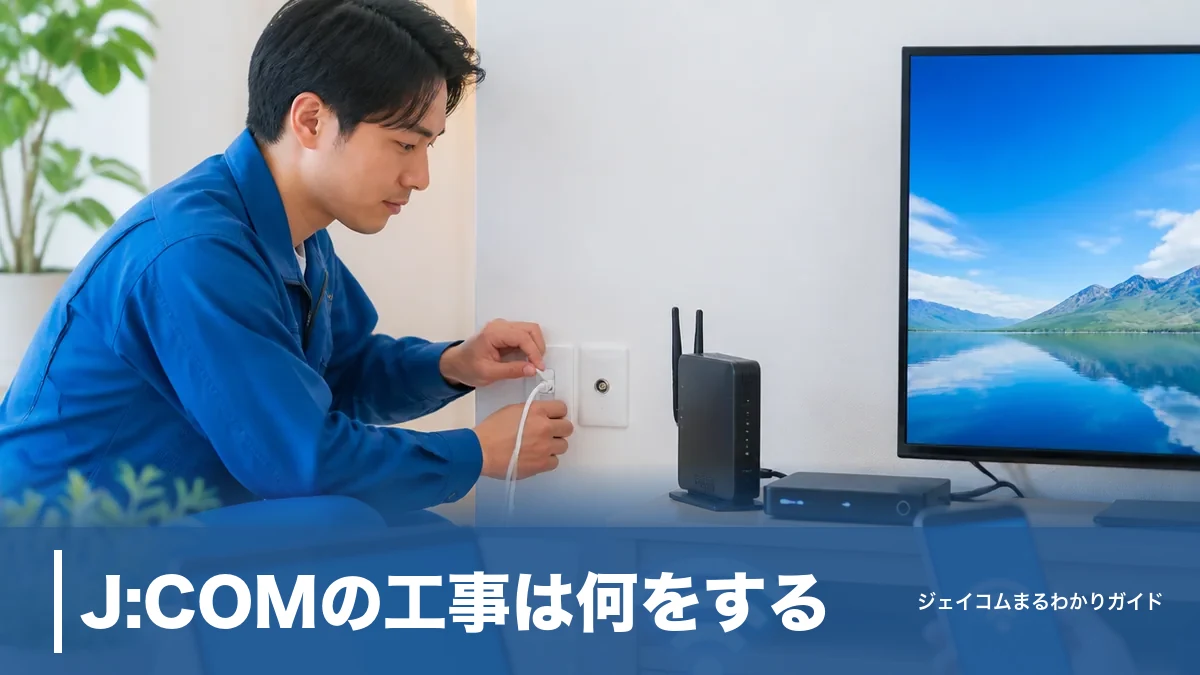 J:COMの工事は何をする?費用47,520円が実質0円になる仕組みと当日の流れのアイキャッチ画像
