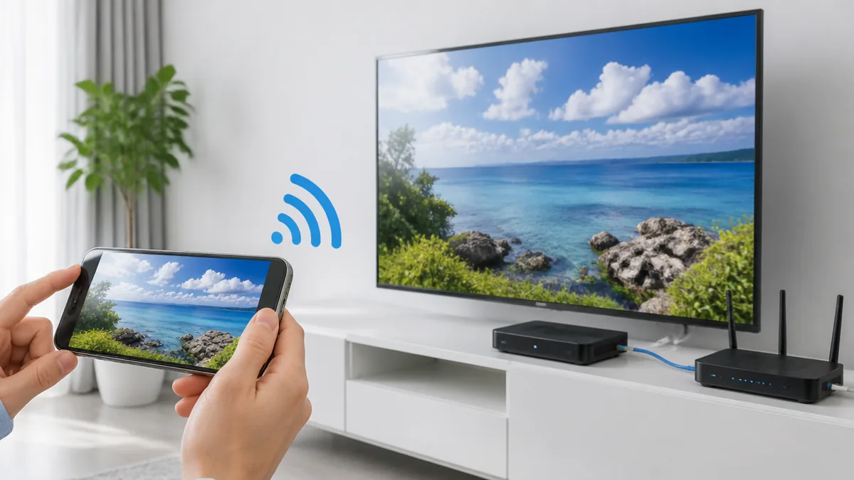J:COMのテレビにミラーリングするやり方は大きく4通りの解説画像