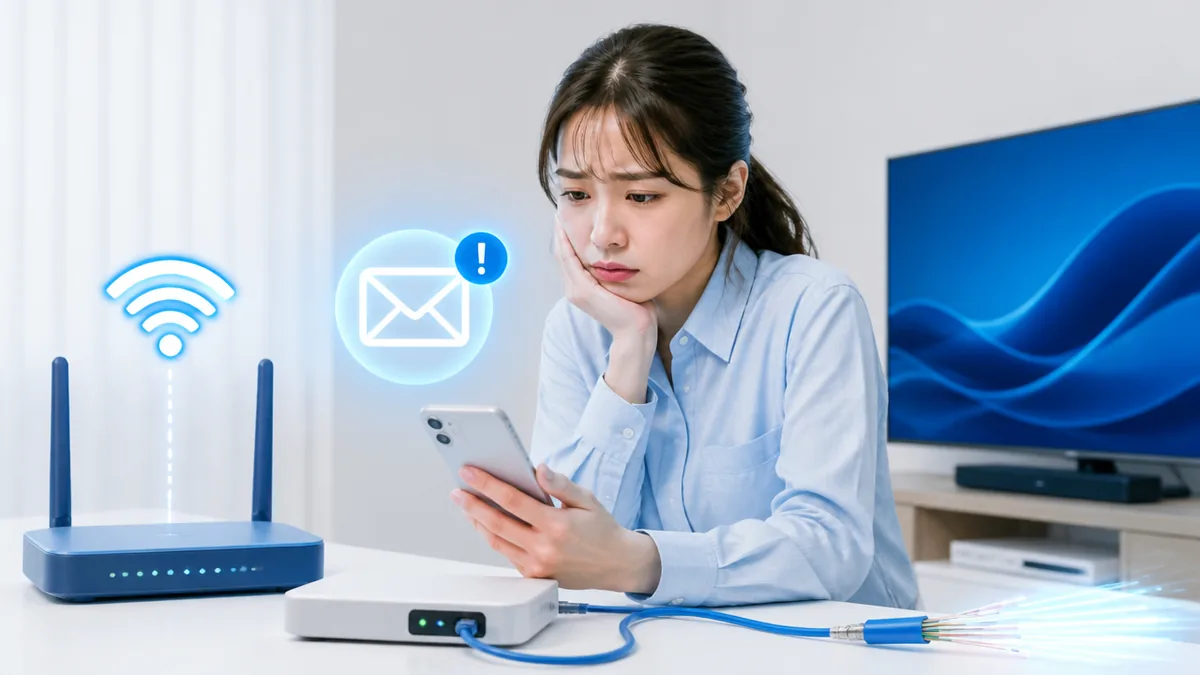 J:COMのメールが受信できない原因は3タイプに分かれますの解説画像