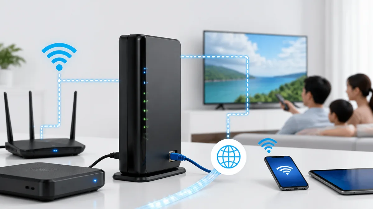 J:COMのモデムは何をしている機器？ルーター・ONUとの違いを整理の解説画像